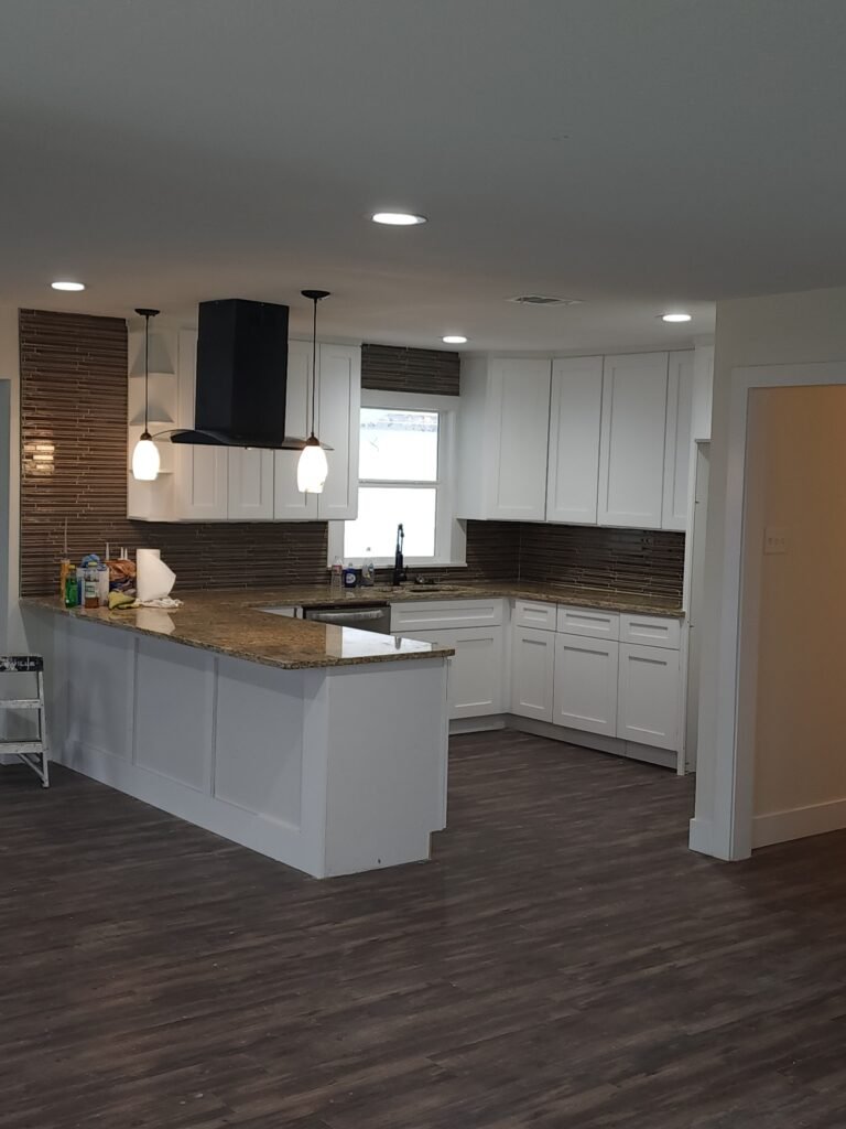 Cowtown Custom Cabinets services installing custom kitchen cabinets in Fort Worth, Texas